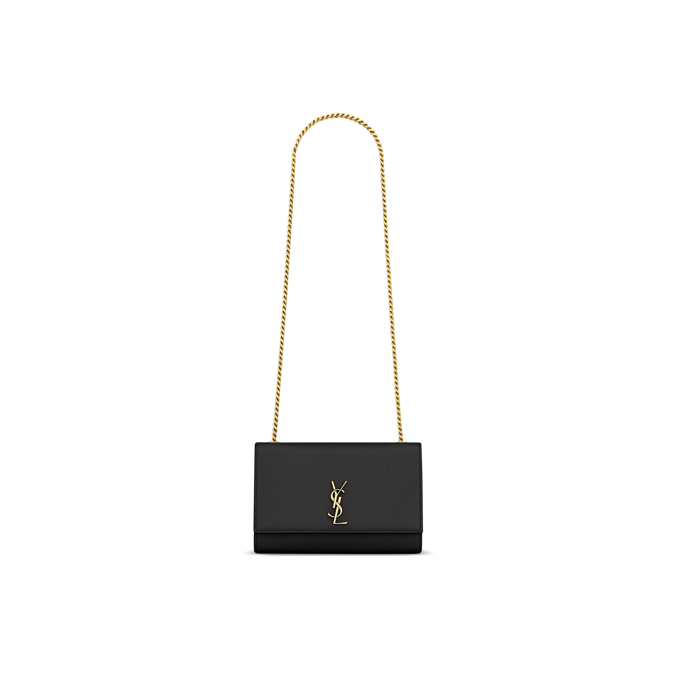 YSL NEW KATE SMALL IN GRAIN DE POUDRE LEATHER 851504AAGBE1000 (20*13*5cm)
